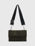 AllSaints Ezra Camouflage Recycled Crossbody Bag, Khaki/Multi