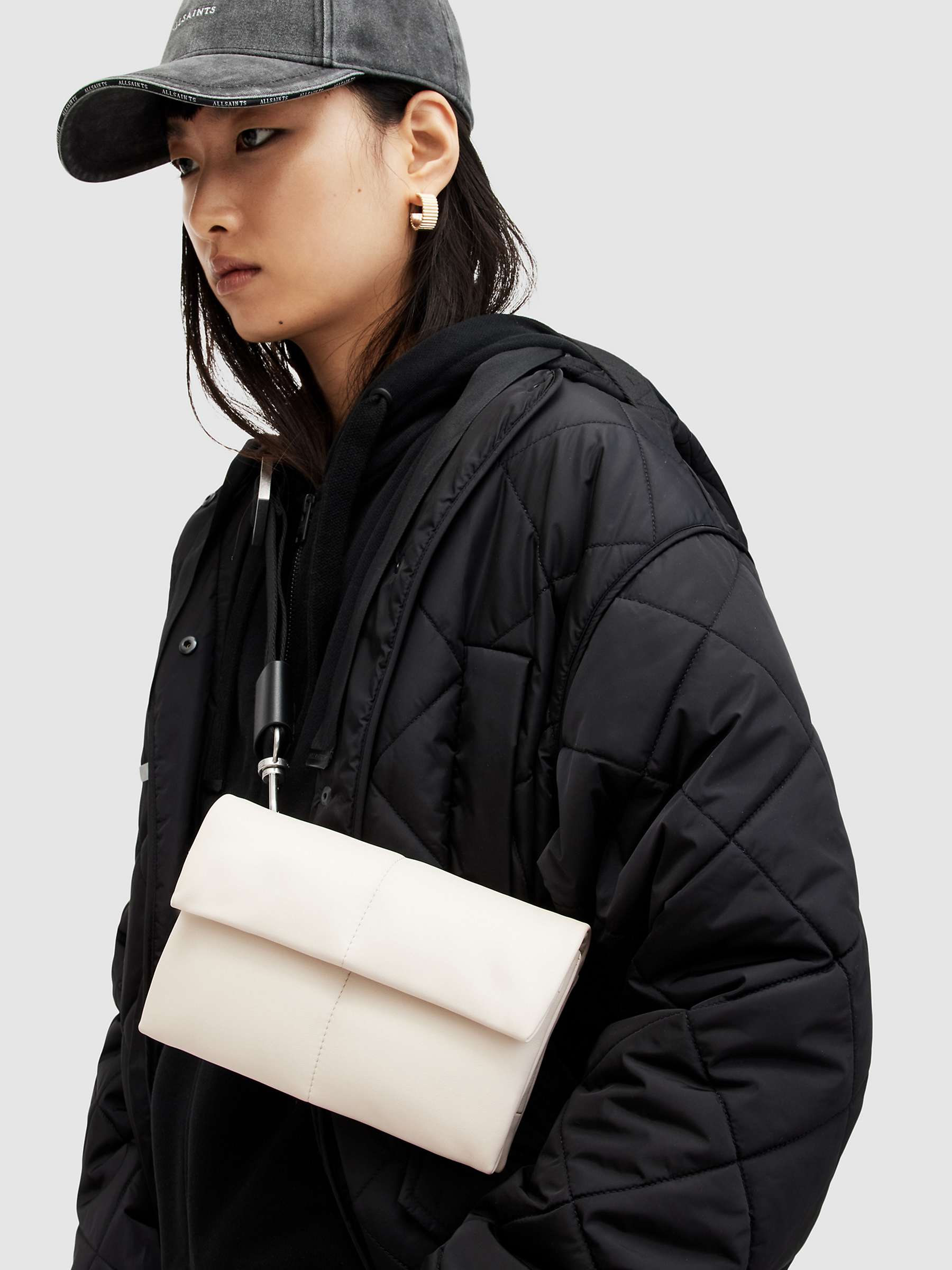 Buy AllSaints Ezra Quilted Leather Crossbody Bag Online at johnlewis.com