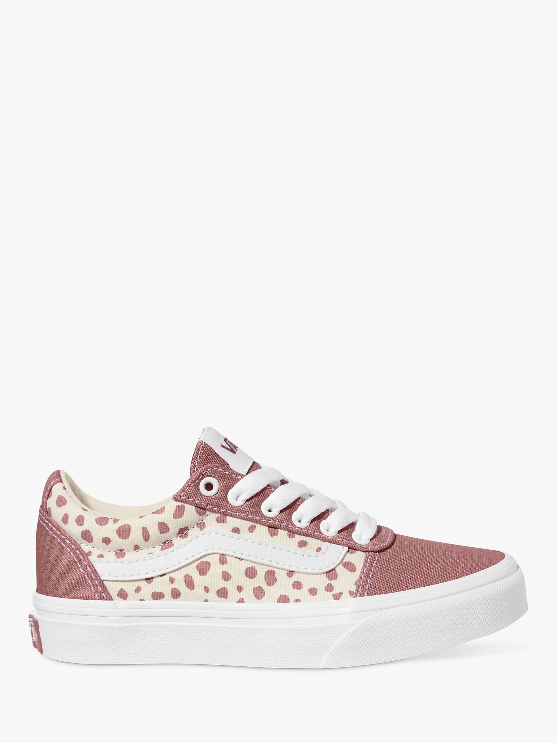Buy Vans Kids' Ward Dots Trainers, Withered Rose Online at johnlewis.com