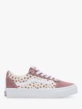 Vans Kids' Ward Dots Trainers, Withered Rose