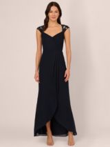 Lena Lace Maxi Dress Blue, Evening Dresses