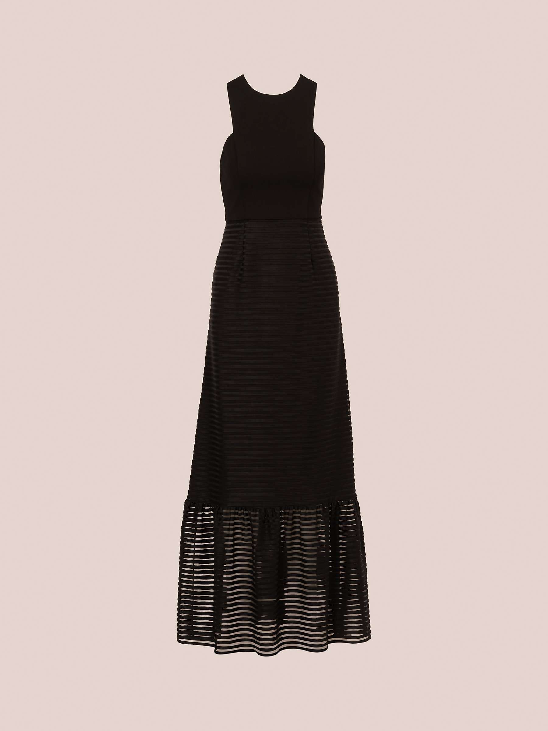 Buy Adrianna by Adrianna Papell Shadow Stripe Maxi Dress, Black Online at johnlewis.com