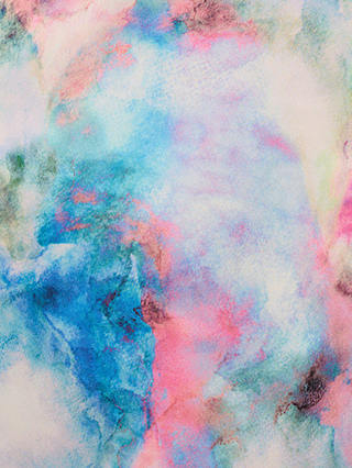 Adrianna by Adrianna Papell Sateen Kimono Mini Dress, Blue/Multi
