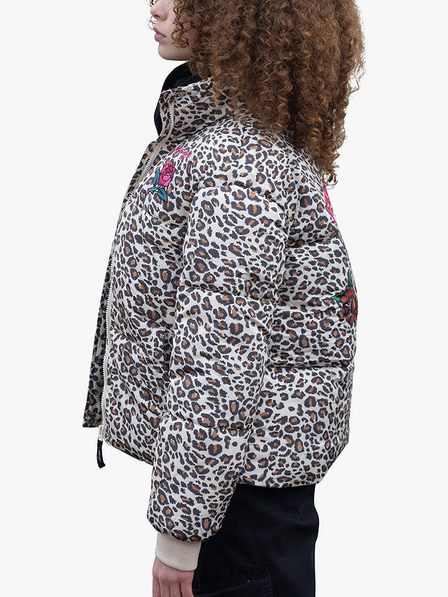 Hype Kids' HYPE. x Ed Hardy Cropped Leopard Print Jacket, Multi