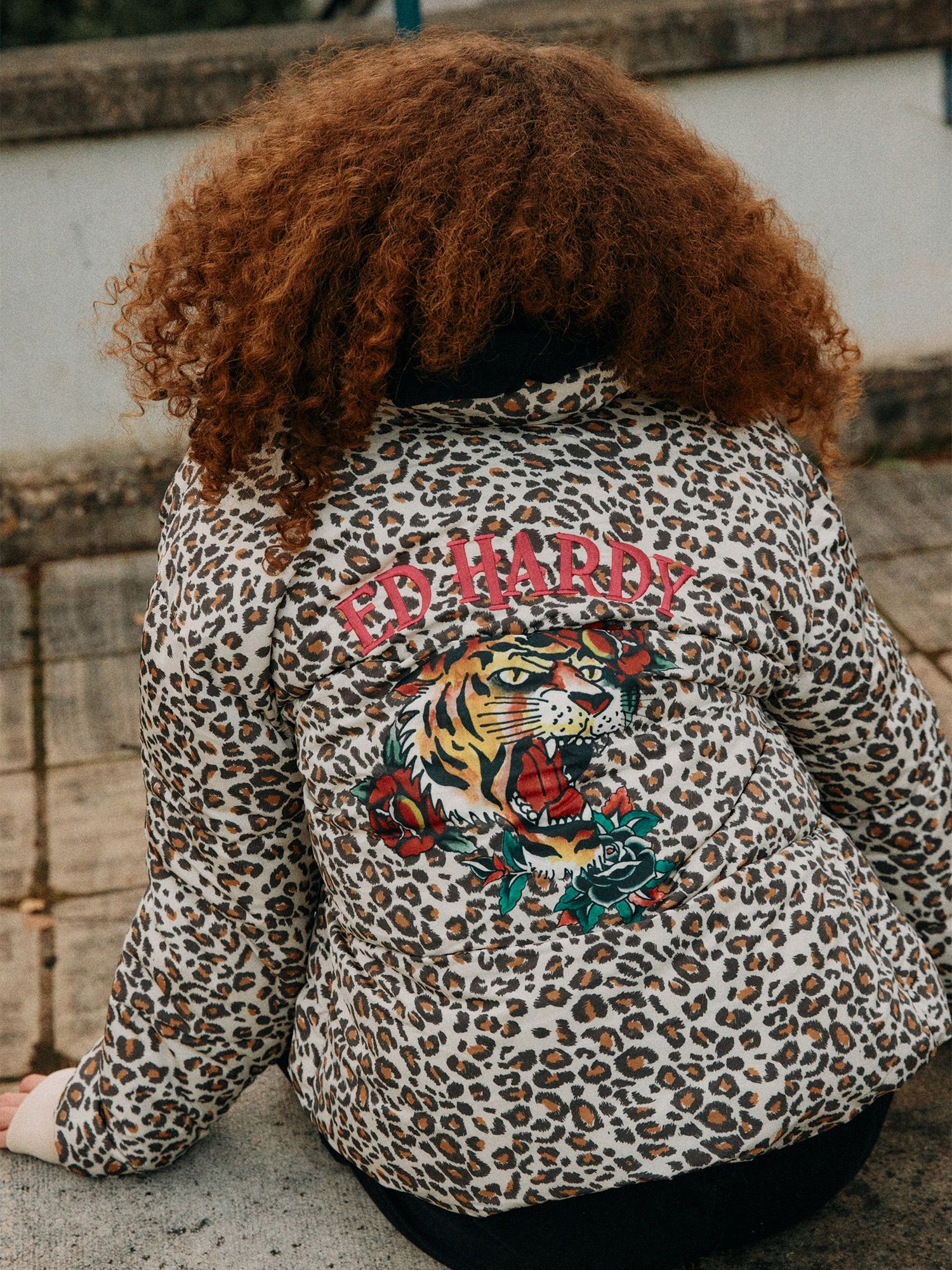 Buy Hype Kids' HYPE. x Ed Hardy Cropped Leopard Print Jacket, Multi Online at johnlewis.com