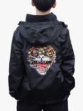 Hype Kids' HYPE. x Ed Hardy Tiger Lightweight Hooded Jacket, Black