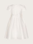 Monsoon Kids' Henrietta Pearl Belt Occasion Dress, Ivory