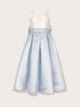 Monsoon Kids' Anastasia Glitter Tulle Bow Occasion Maxi Dress, Pale Blue, Pale Blue