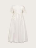 Monsoon Kids' Lourdes Lace Communion Maxi Dress, White