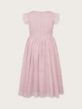 Monsoon Kids' Penelope Belted Dress, Pale Pink