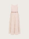 Monsoon Kids' Fiorella Ruffle Prom Dress, Pale Pink