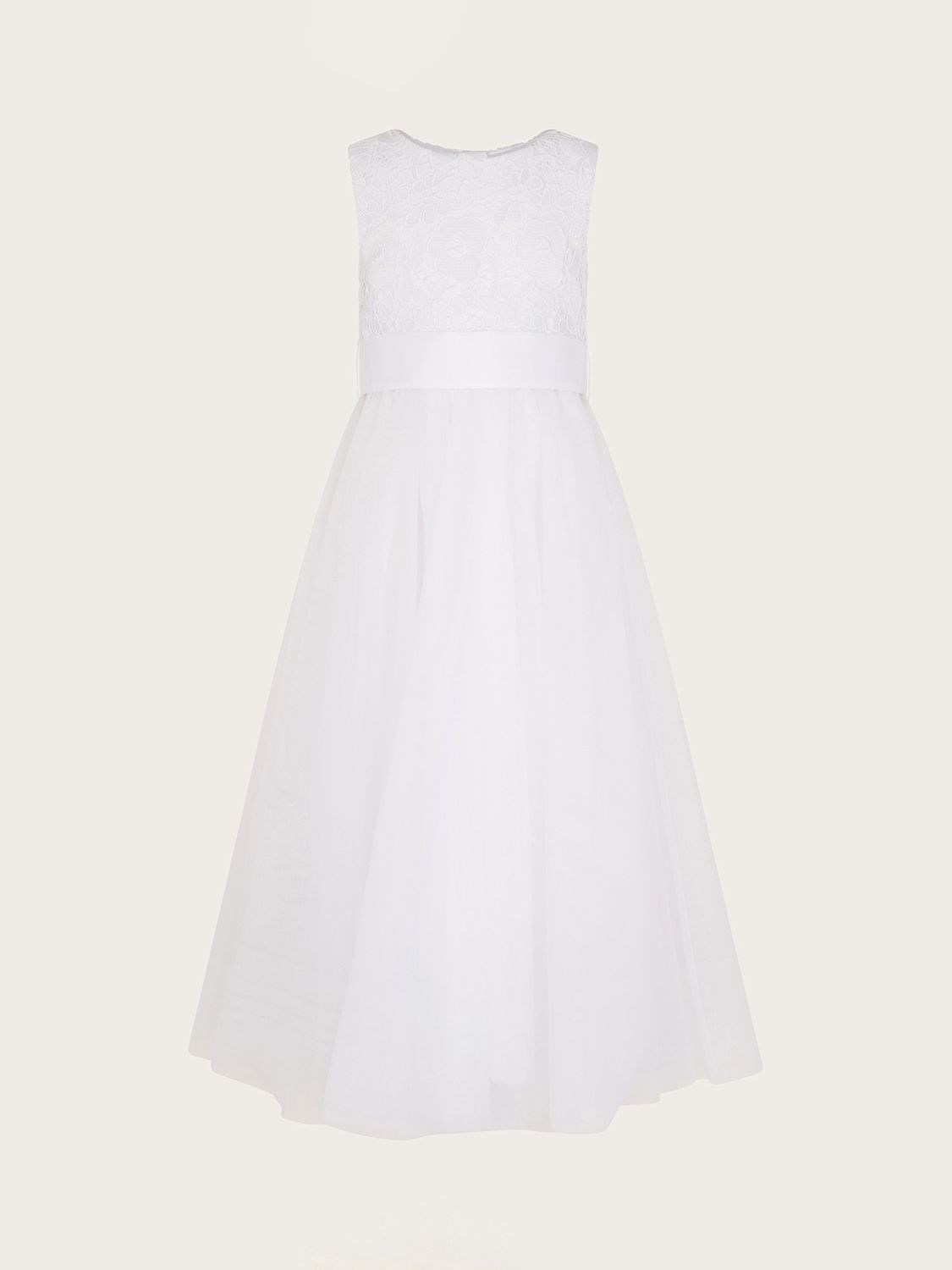Monsoon Kids' Alice Communion Maxi Dress, White, 3 years