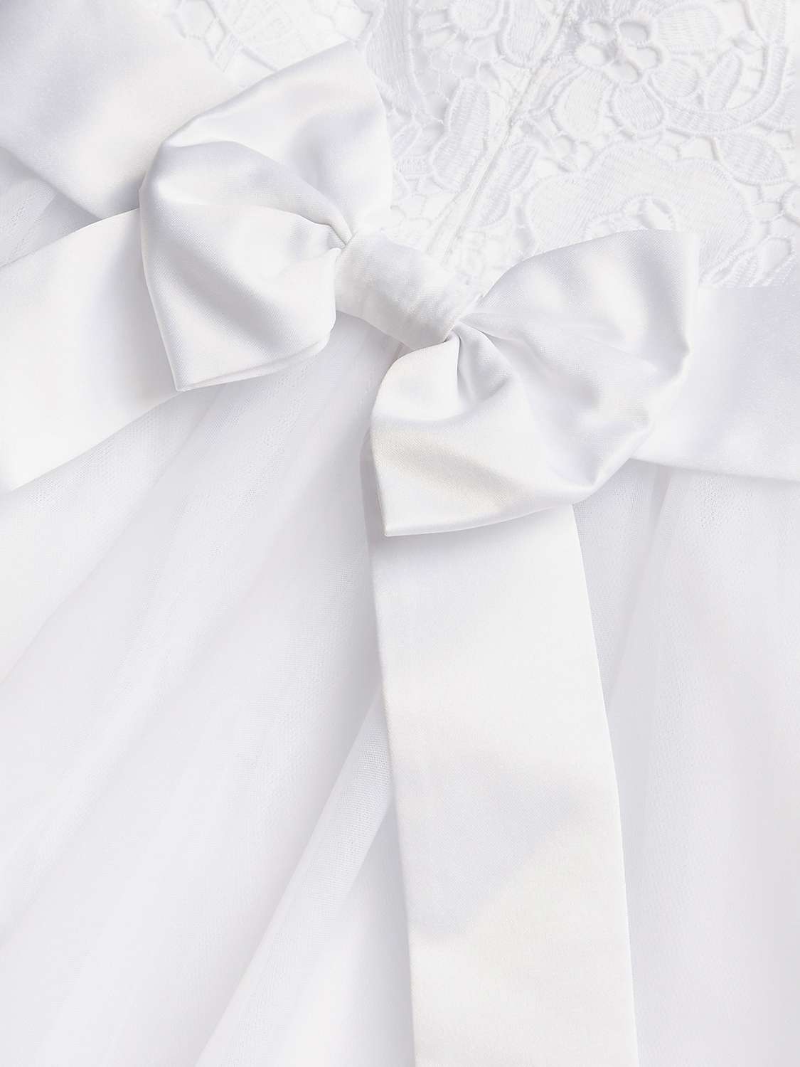 Buy Monsoon Kids' Alice Communion Maxi Dress, White Online at johnlewis.com