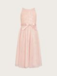 Monsoon Kids' Lacey Truth Sequin Occasion Dress, Pink
