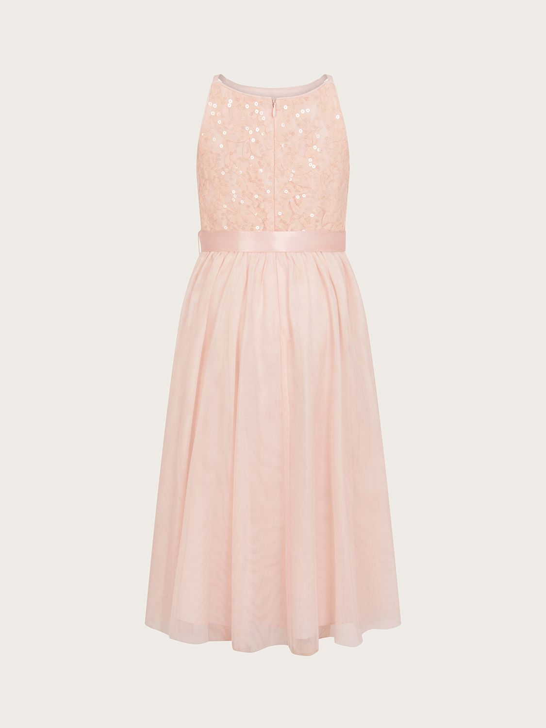 Buy Monsoon Kids' Lacey Truth Sequin Occasion Dress, Pink Online at johnlewis.com