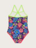 Monsoon Kids' Floral Print Swimsuit, Multi
