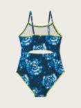 Monsoon Kids' Storm Tie Dye Cut Out Swimsuit, Blue