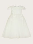 Monsoon Baby Butterfly Florish 3D Occasion Dress, Ivory