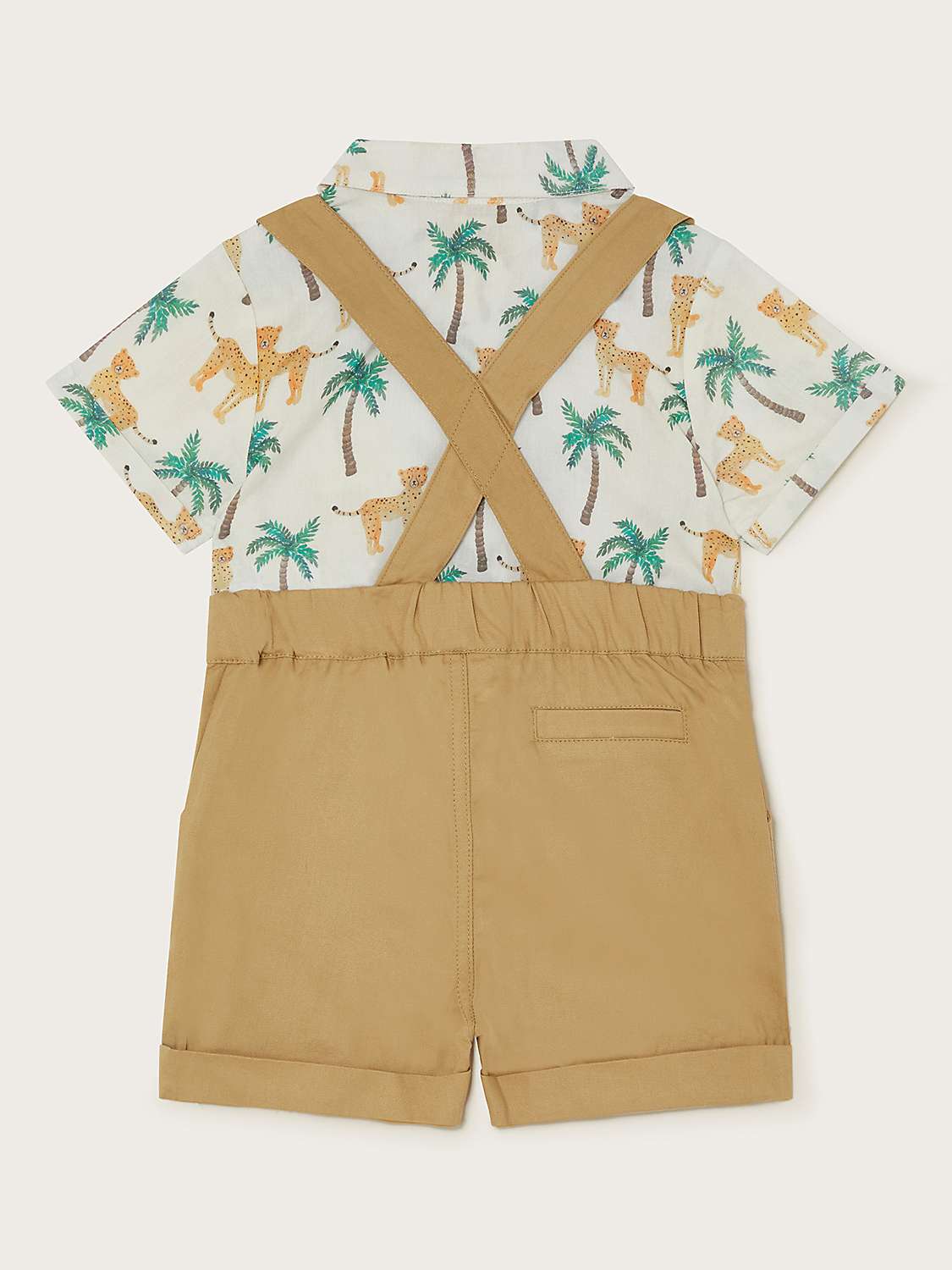 Buy Monsoon Baby Jungle Shirt Set, Green/Multi Online at johnlewis.com