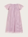 Monsoon Baby Amelia Embroidered Dress, Lilac