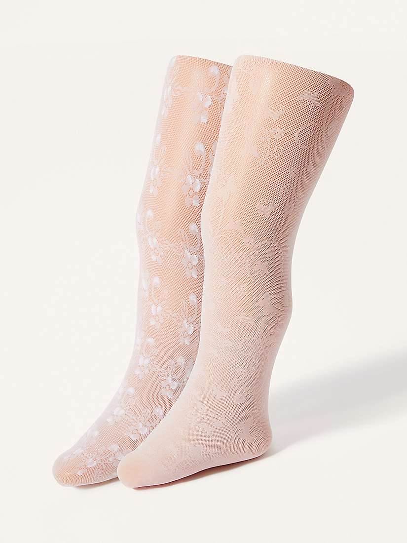 Buy Monsoon Baby Lacey Tights, Pack of 2, Multi Online at johnlewis.com