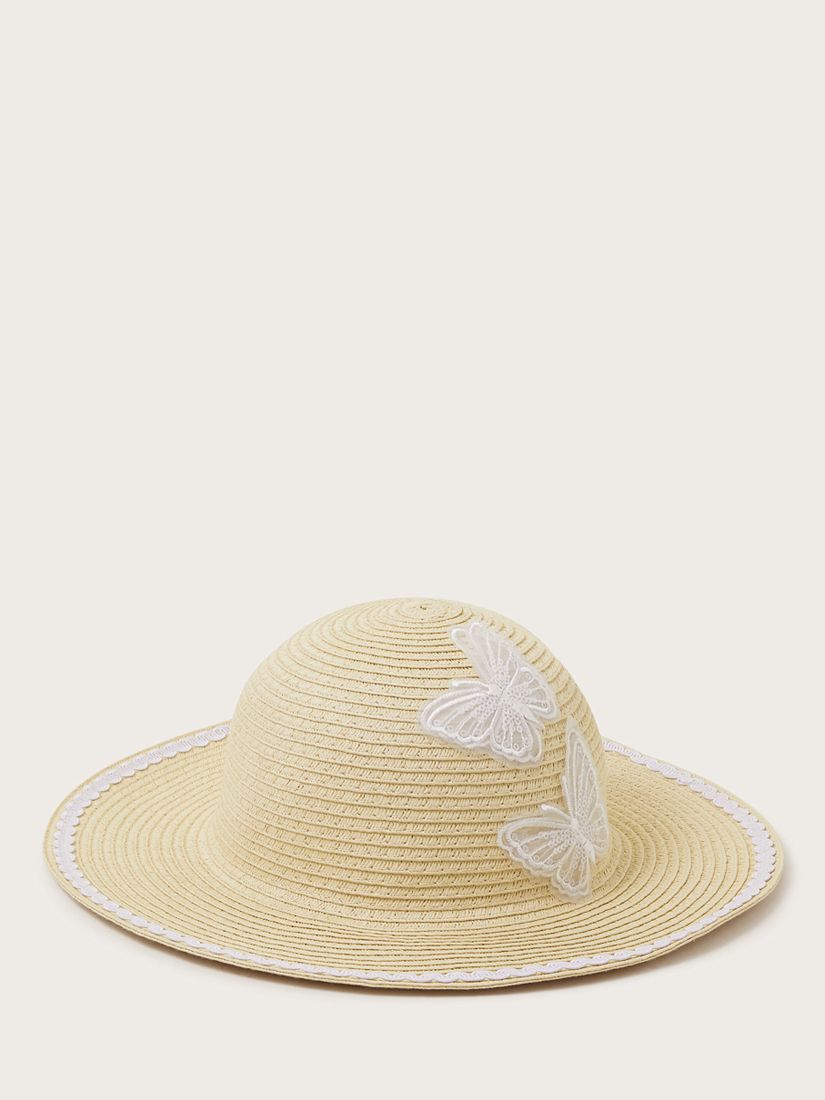 Monsoon Baby Butterfly Floppy Hat, Neutral, 0-12 months