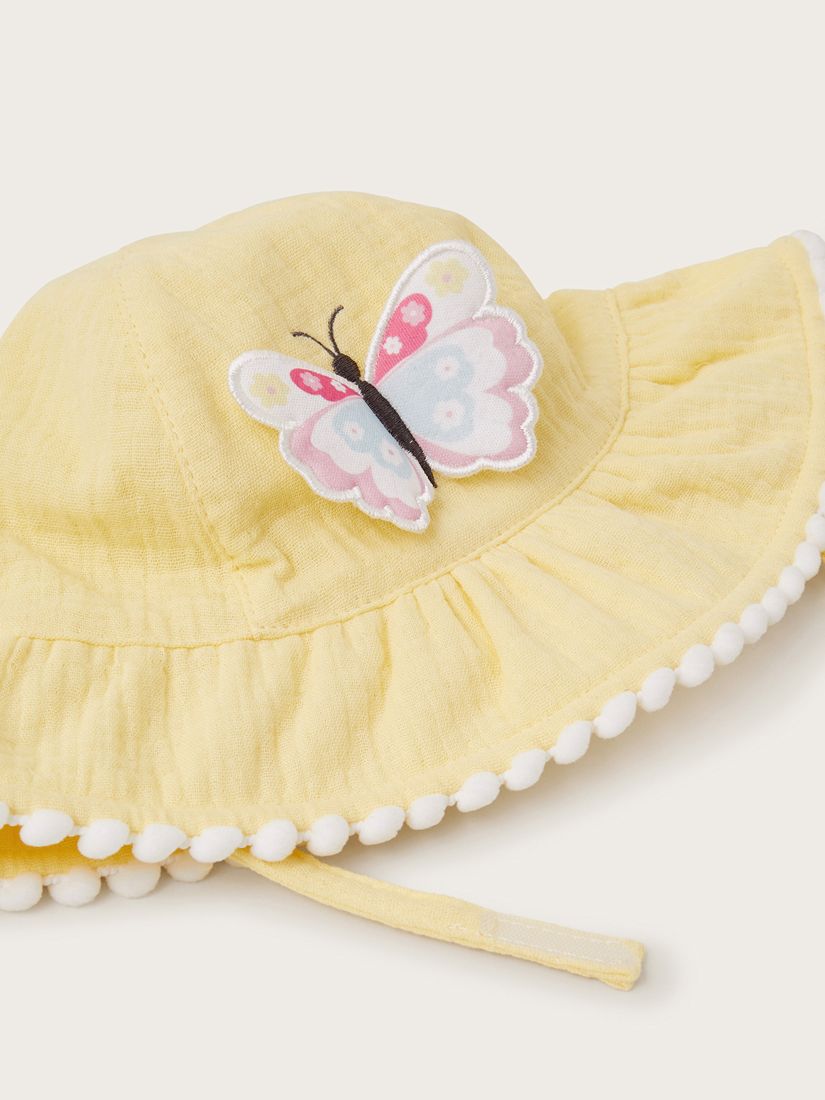 Buy Monsoon Kids' Bucket Hat, Lemon Online at johnlewis.com