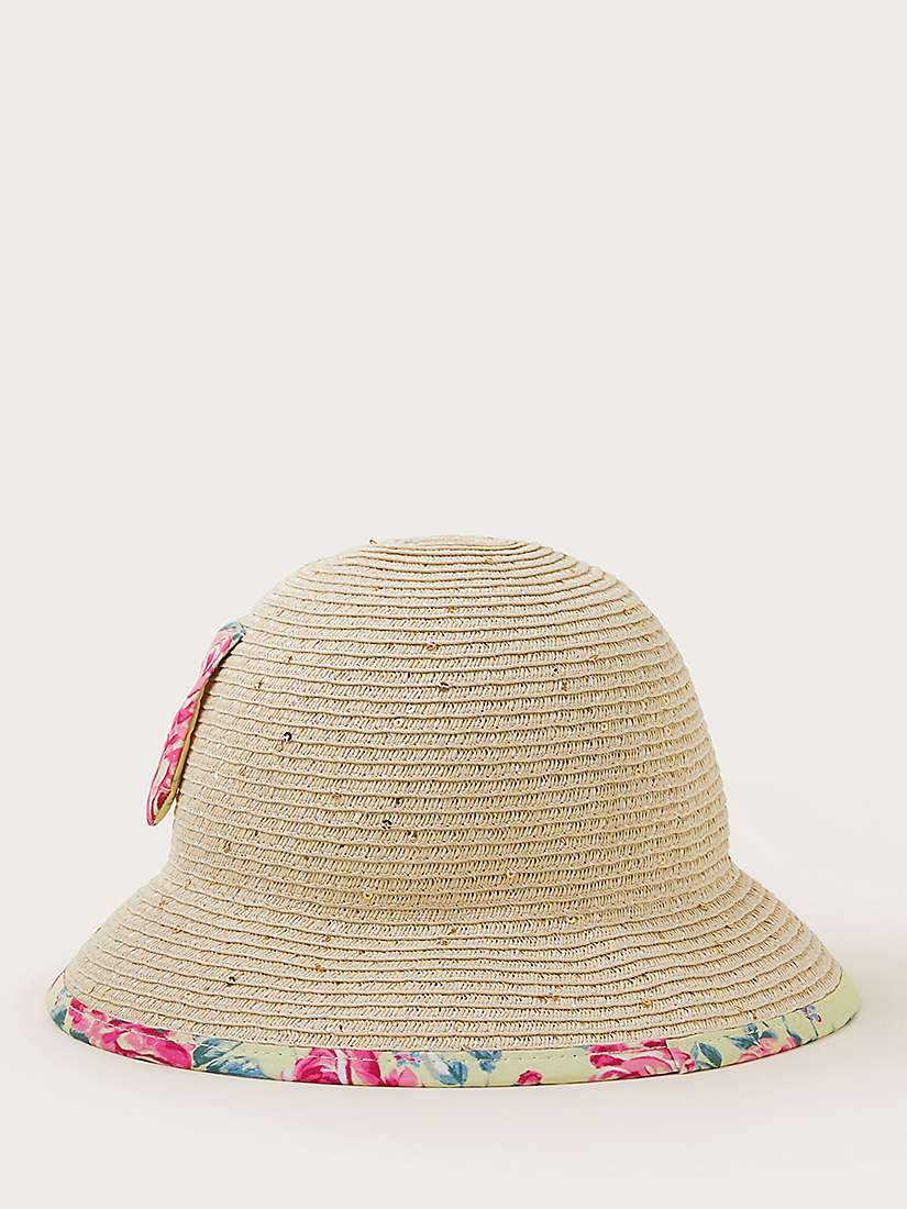 Buy Monsoon Baby Bunny Straw Hat, Lemon/Multi Online at johnlewis.com