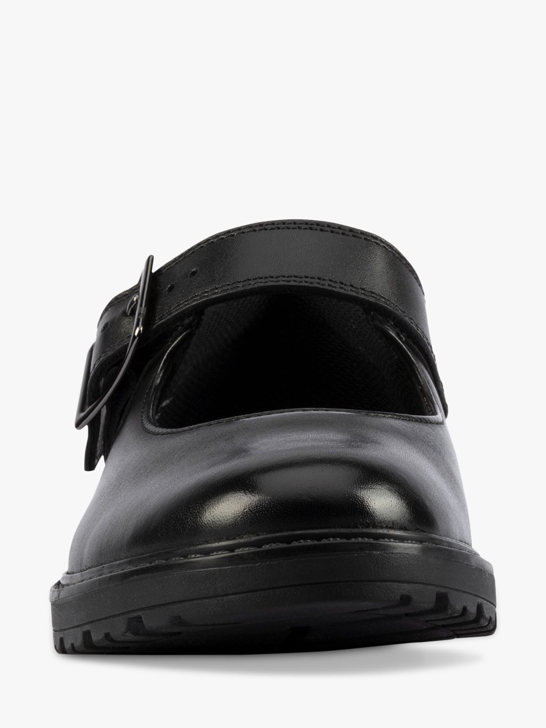 Buy Clarks Kids' Loxham Walk Buckle Leather School Shoes, Black Online at johnlewis.com