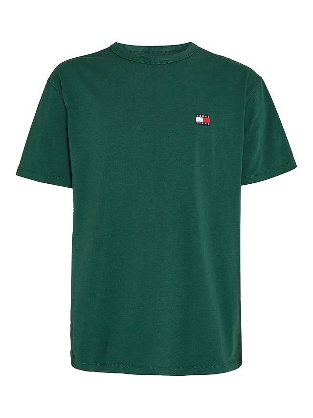 Tommy Hilfiger Tommy Jeans Badge Cotton T-Shirt, Court Green