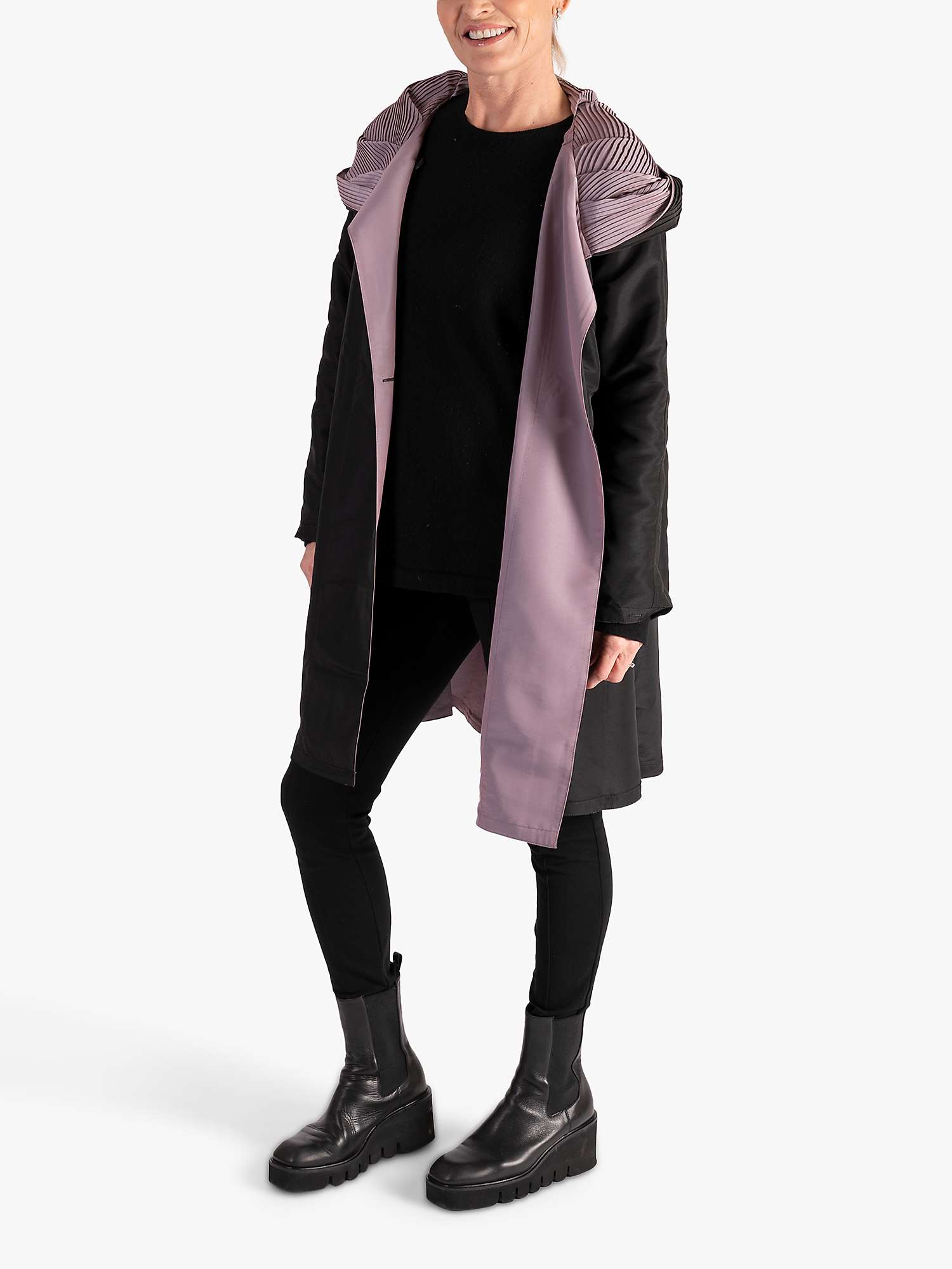 Buy chesca Accordian Collar Hooded Reversible Raincoat Online at johnlewis.com