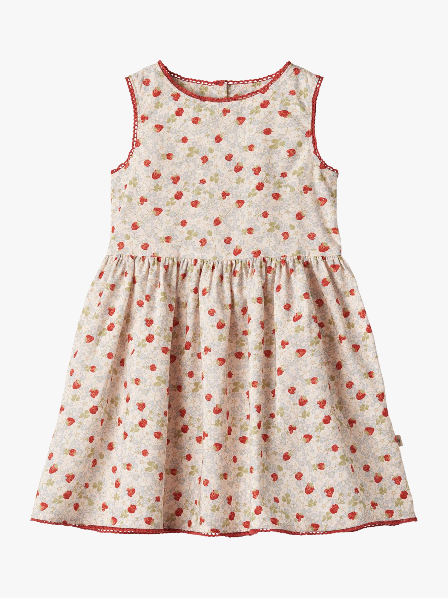 Buy WHEAT Kids' Organic Cotton Thelma Dress, Multi Online at johnlewis.com