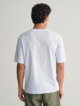 GANT Washed Graphic Short Sleeve T-Shirt, Light Blue/Multi