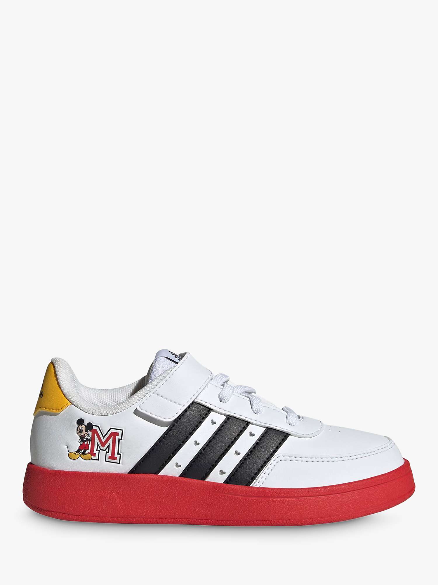 Buy adidas Kids' Breaknet 2.0 X Disney Mickey Graphic Trainers, White/Black/Red Online at johnlewis.com