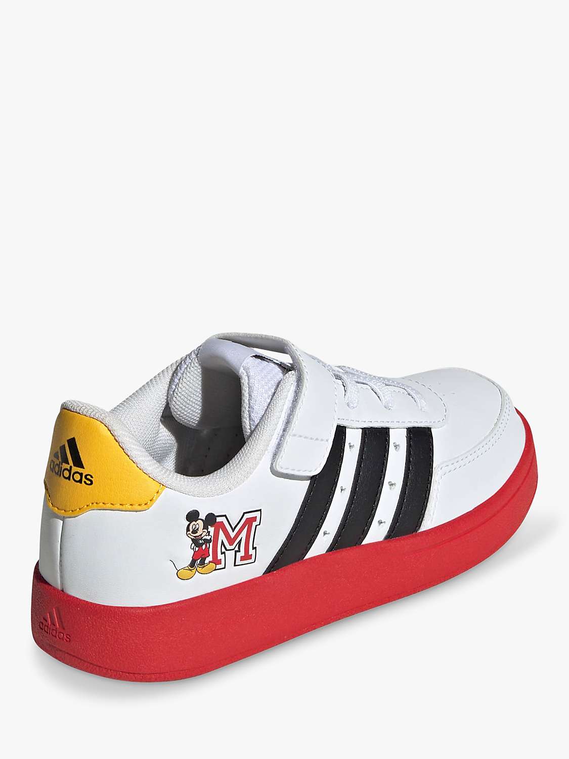 Buy adidas Kids' Breaknet 2.0 X Disney Mickey Graphic Trainers, White/Black/Red Online at johnlewis.com