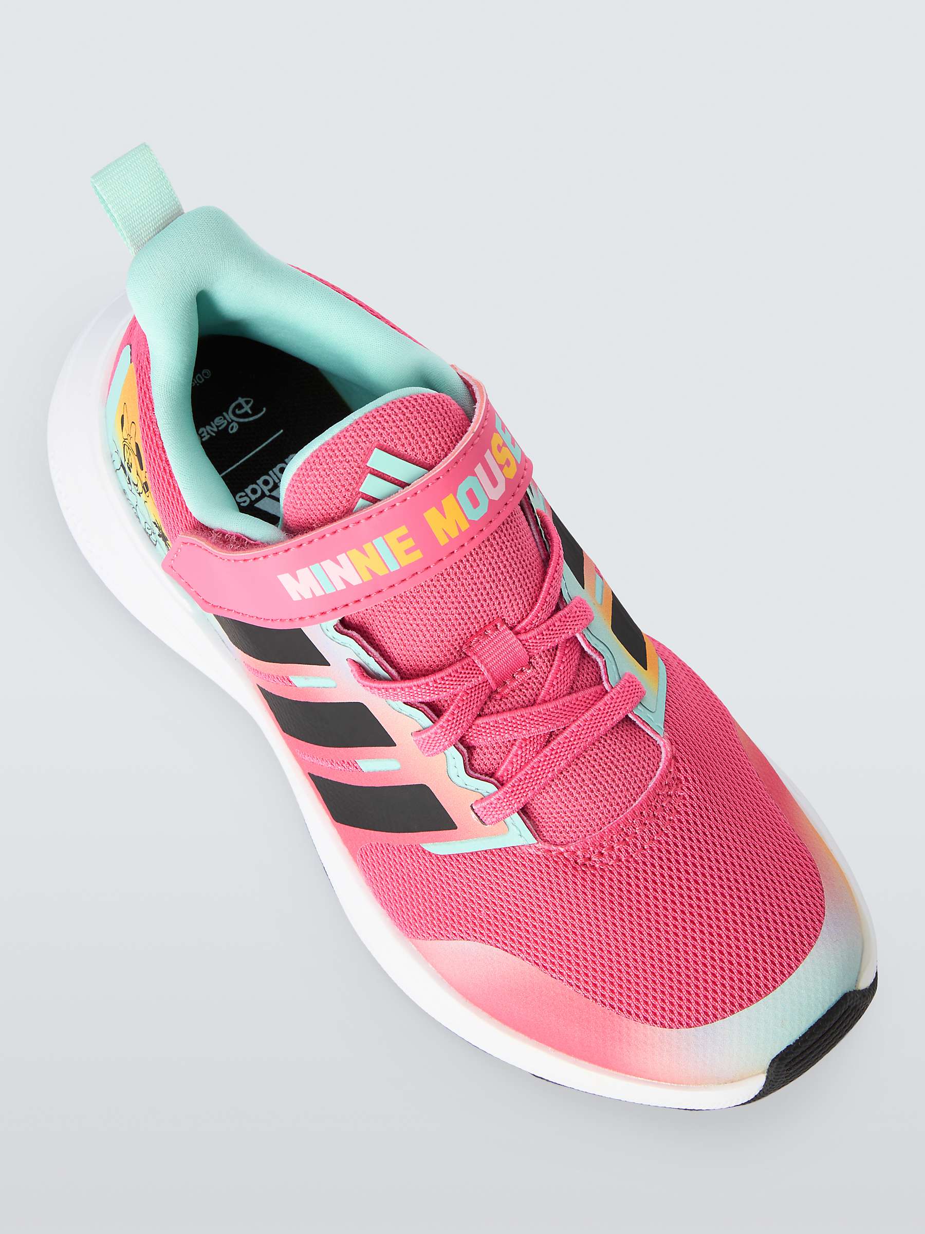 Buy adidas Kids' Fortarun X Disney Minnie Trainers, Pink/Black Online at johnlewis.com