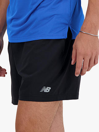 New Balance Logo Shorts, Black