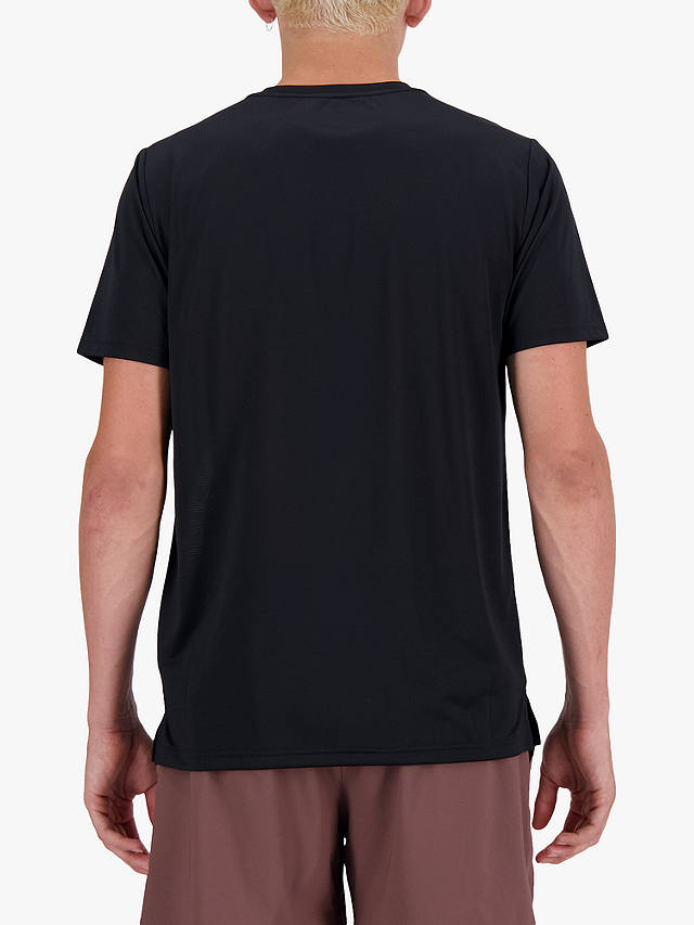 New Balance Lightweight Jersey Short Sleeve T-Shirt, Black