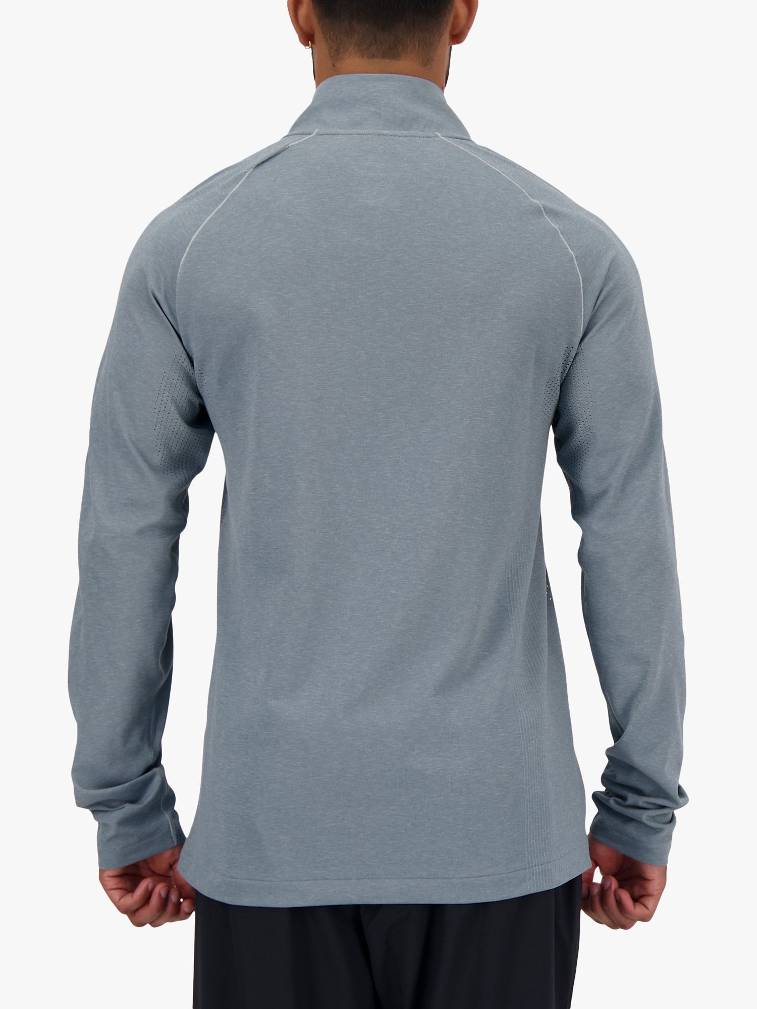 New Balance Knit 1/4 Zip Top, Athletic Grey, S