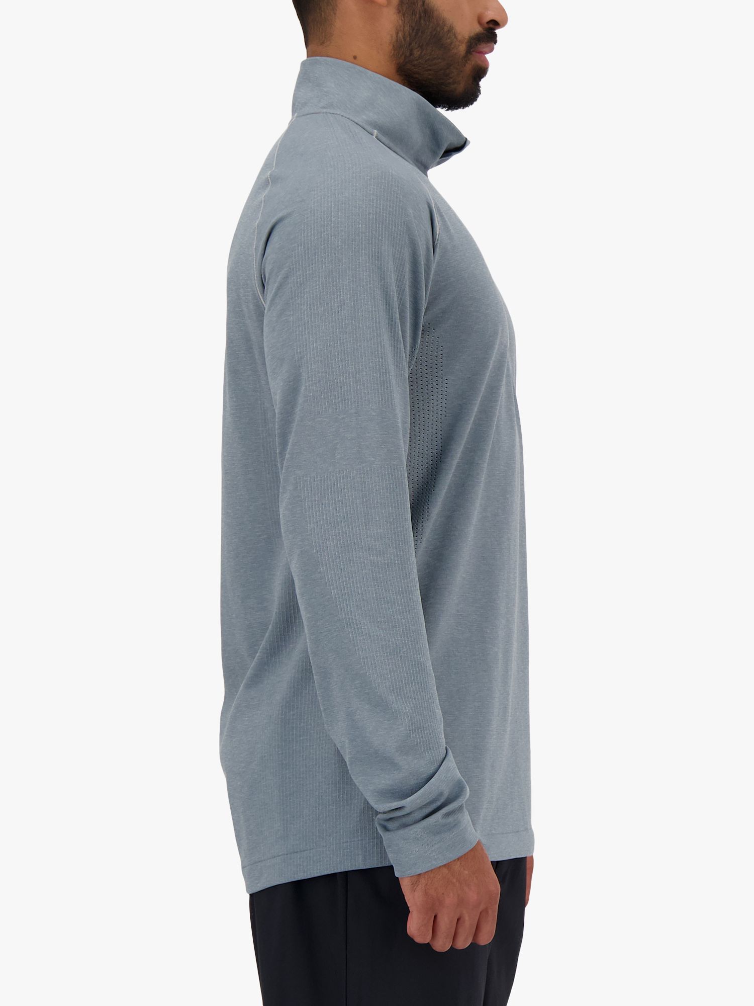 New Balance Knit 1/4 Zip Top, Athletic Grey, S