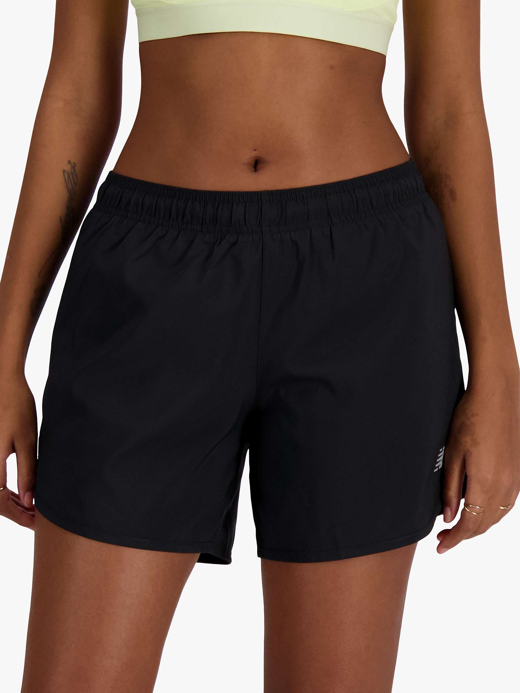 Buy New Balance Women's Shorts, Black Online at johnlewis.com
