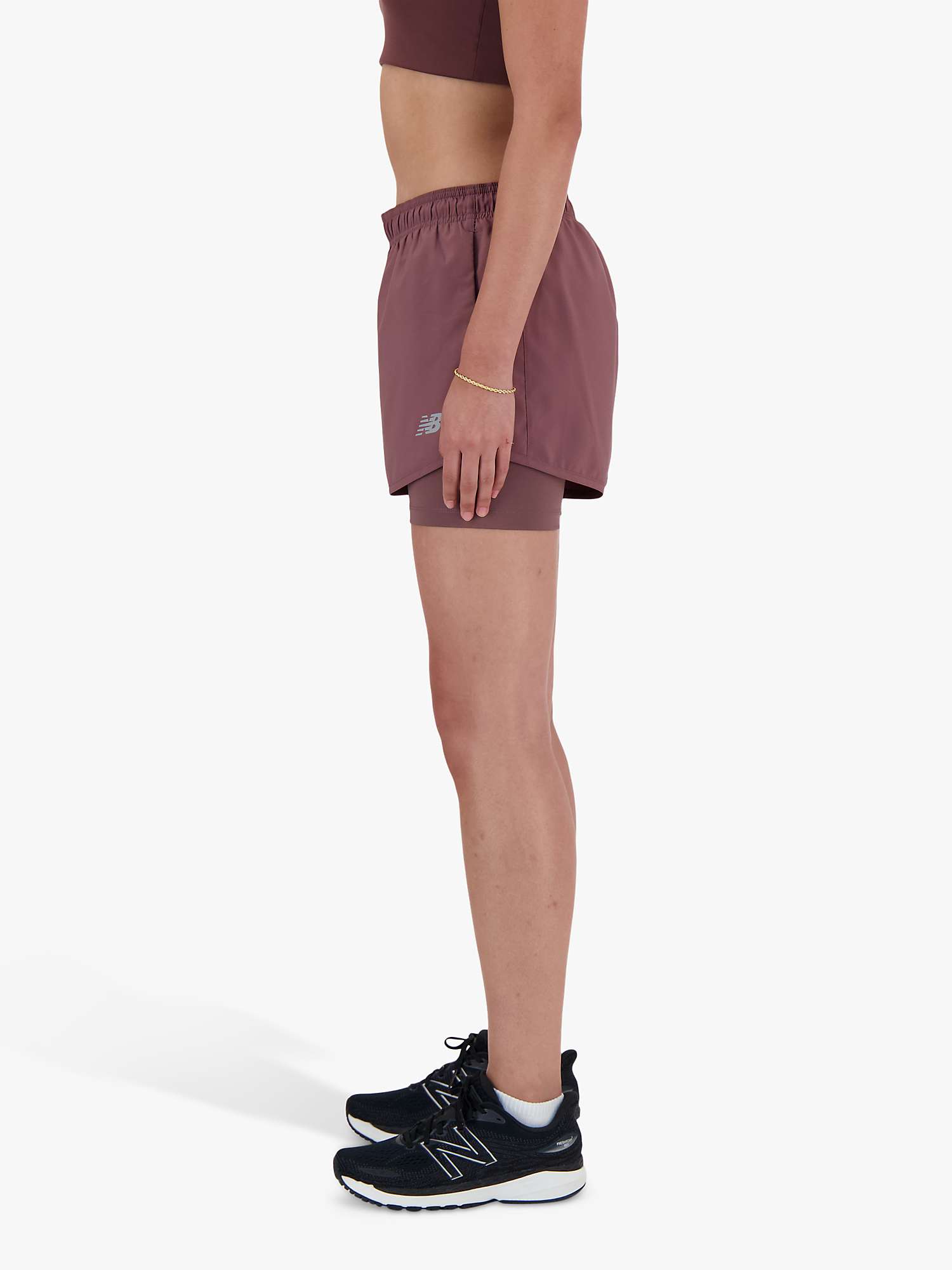 Buy New Balance Women's 2-in-1 Shorts, Licorice Online at johnlewis.com