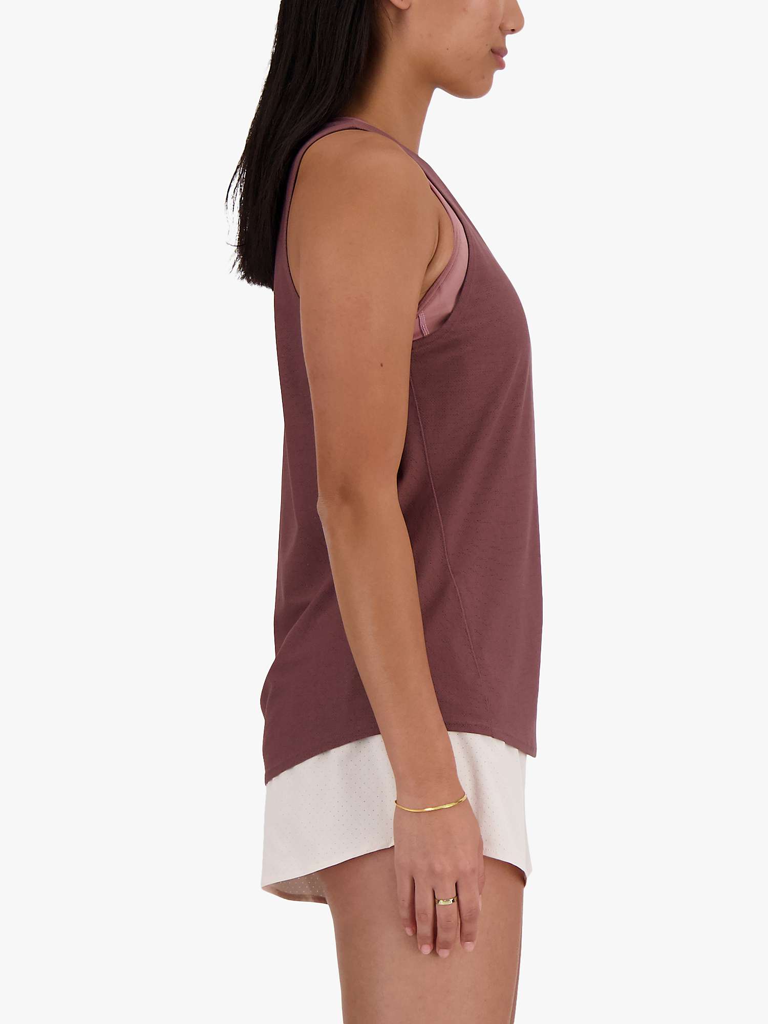Buy New Balance Breathable Women's Tank Top, Liquorice Online at johnlewis.com