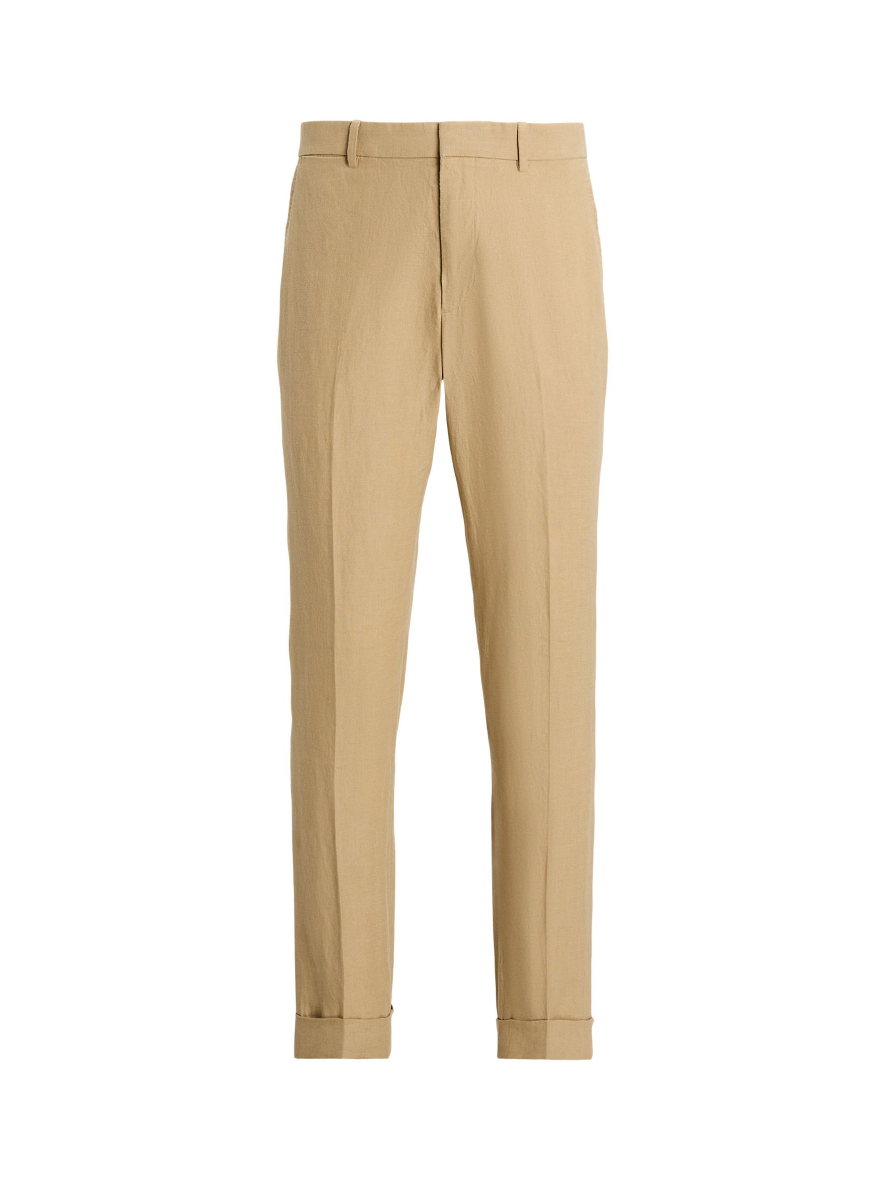 Buy Ralph Lauren Linen Suit Trousers, Beige Online at johnlewis.com