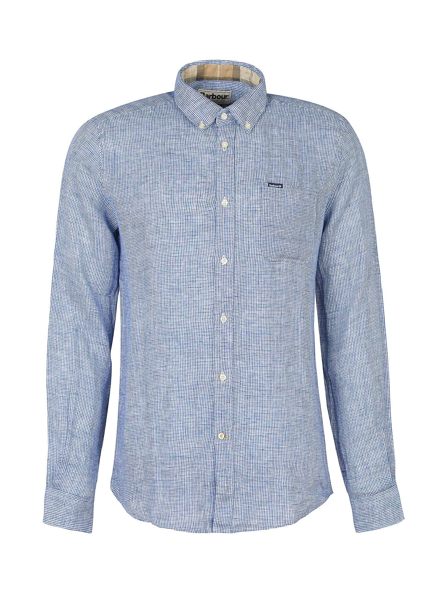 Buy Barbour Linton Tailored Shirt, Navy Online at johnlewis.com