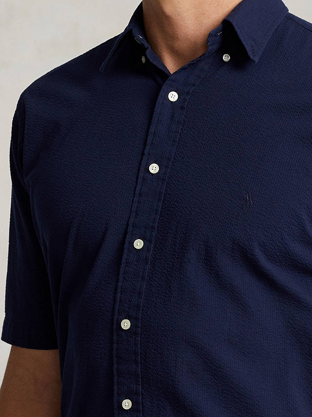 Polo Ralph Lauren Big & Tall Seersucker Shirt, Astoria Navy