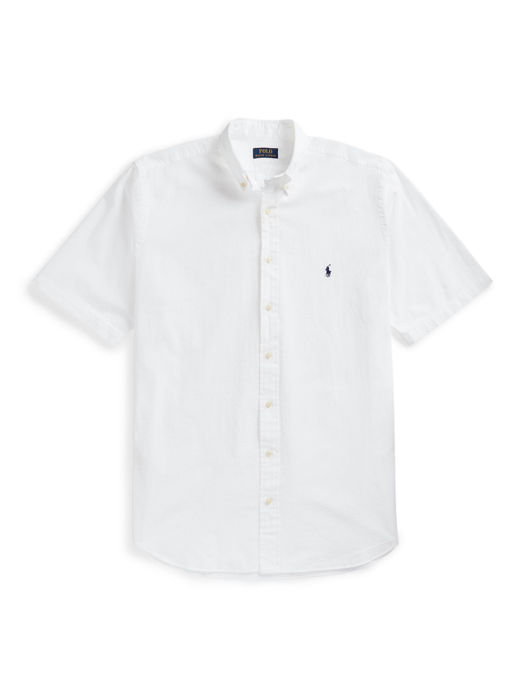 Ralph Lauren Seersucker Shirt, White, 2LT