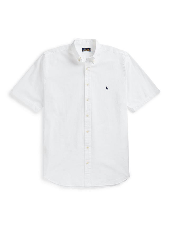 Polo Ralph Lauren Big & Tall Seersucker Shirt, White
