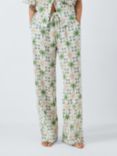 AND/OR Sunset Palm Pyjama Bottoms, White/Multi