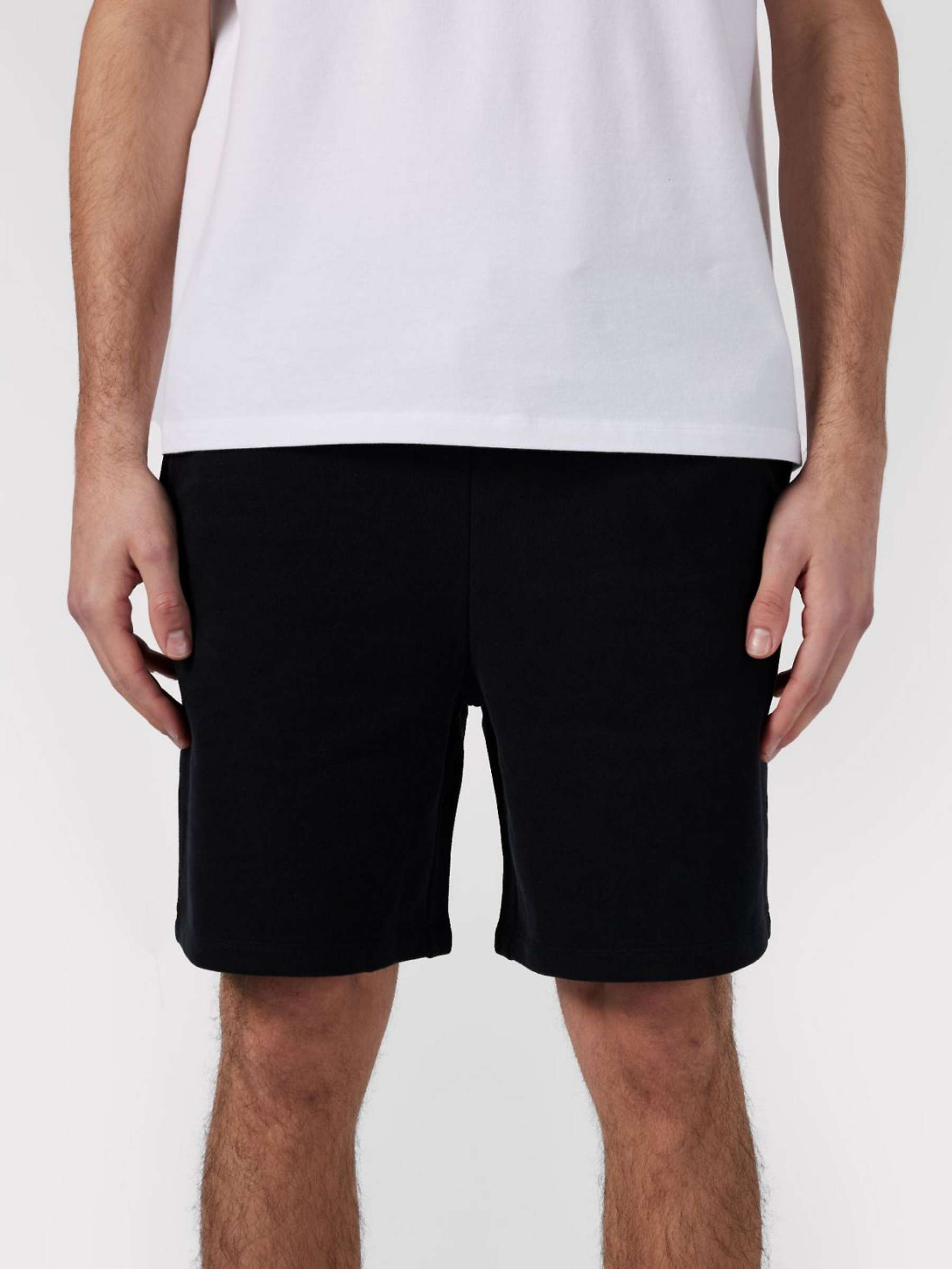 Buy Chelsea Peers Organic Cotton Sweat Shorts, Black Online at johnlewis.com